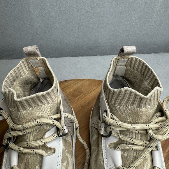 OTBT Hybrid Khaki Stretchy Sock High Top Sneaker Womens Size 9M Lace Up EUC - Picture 9 of 9